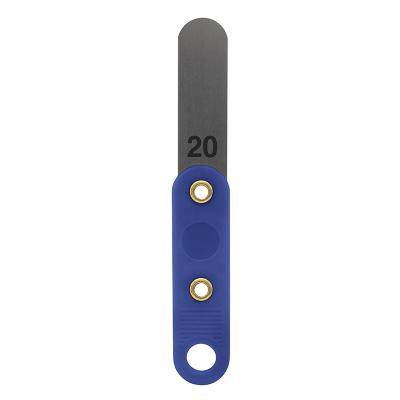 Bladmått 0,20 mm med plasthandtag (blå)